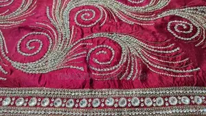 Dark Red Homecoming Saree