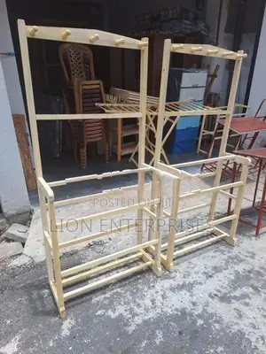 Wooden cloth racks
