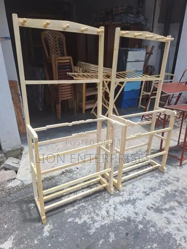 Wooden cloth racks