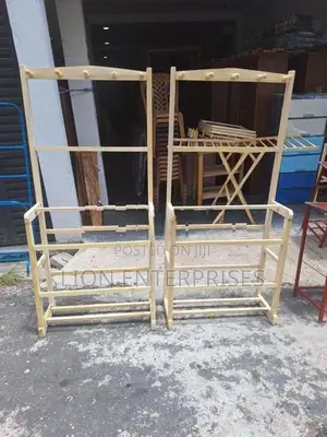 Wooden cloth racks