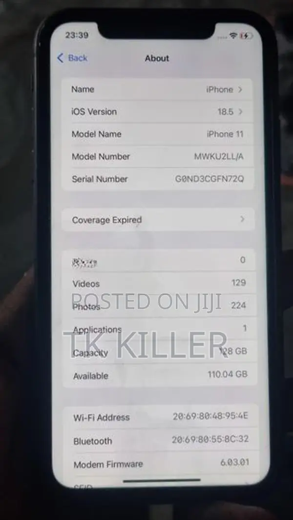 Apple iPhone 11 128GB (Used)