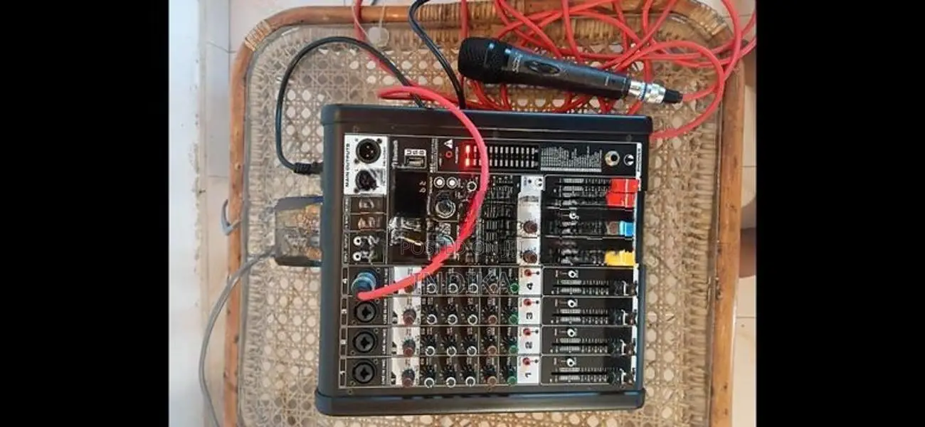 Double Top Speakers with Powerd Mixer