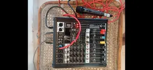 Double Top Speakers with Powerd Mixer