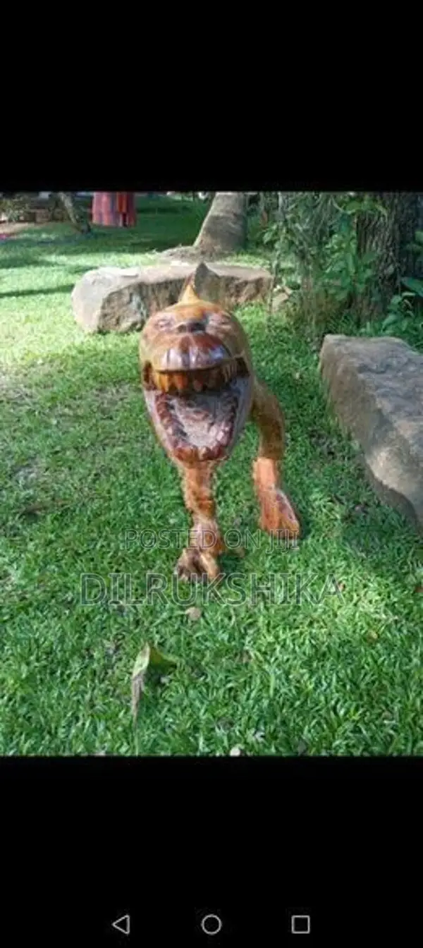Wooden Crocodile Bench