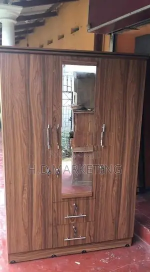 3 Door Glass Wardrobe
