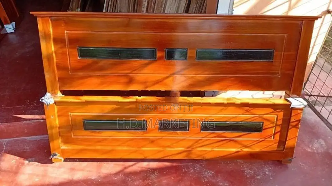 78*72 Teak Wood Design Box Bed