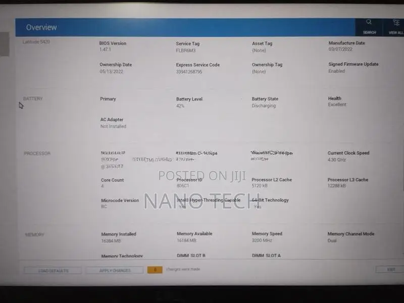 Dell i7 11th gen Laptop