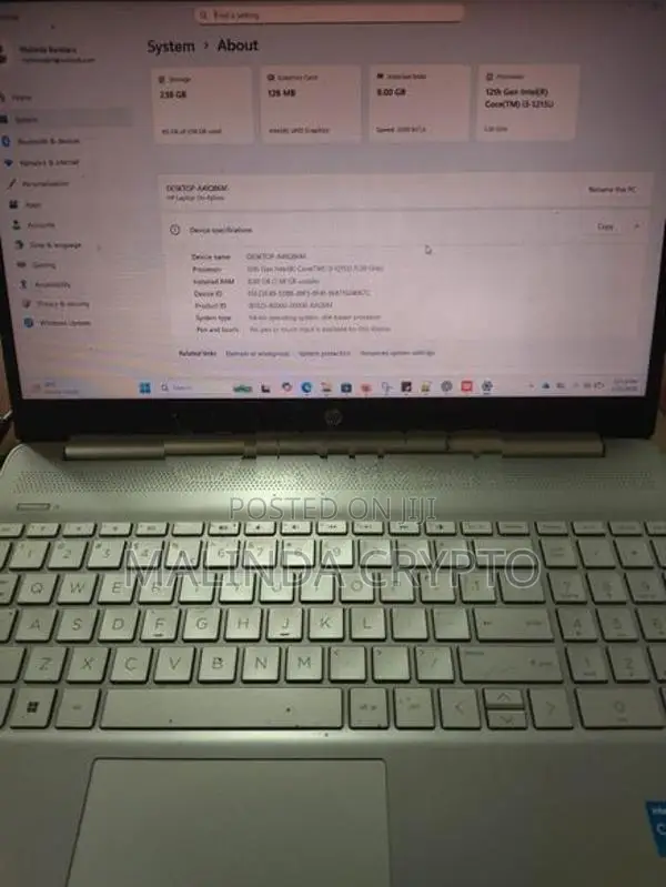HP i3 12th gen Laptop