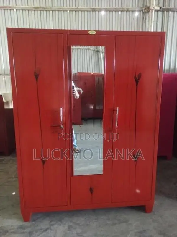 New 3 Door Steel Cupboard With Mirror (Jjj1)