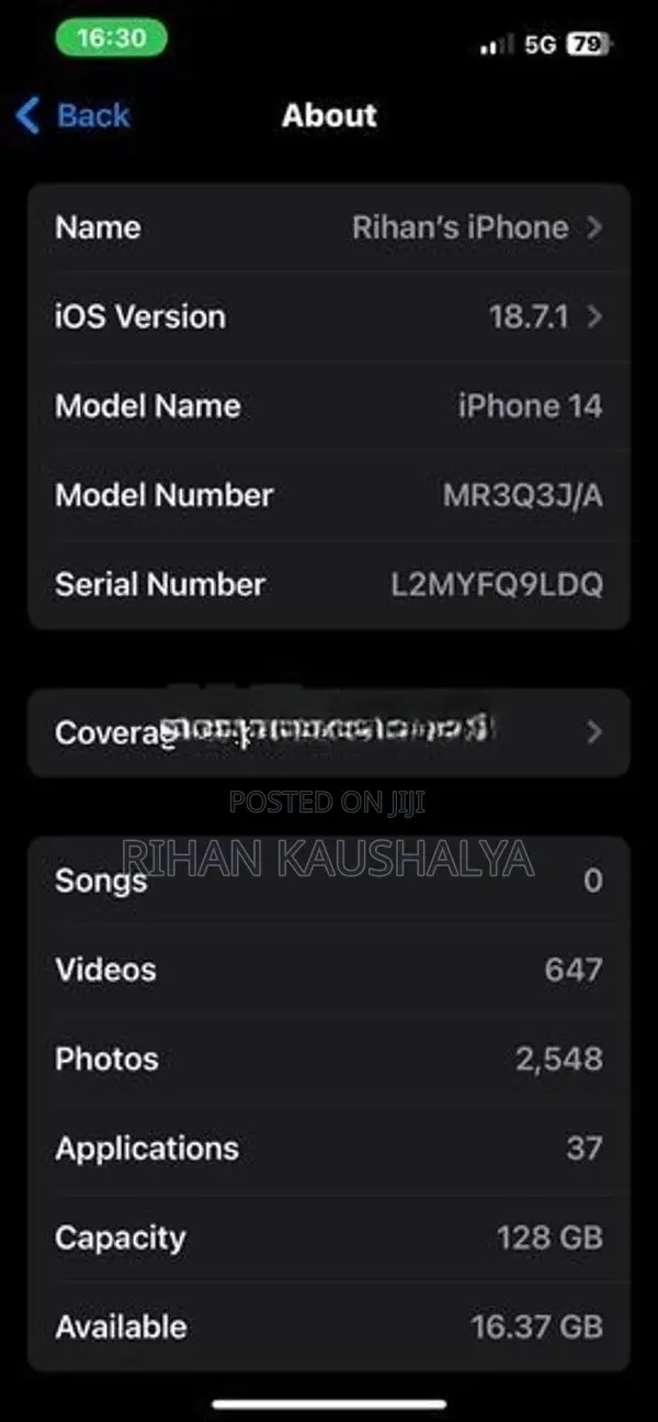 Apple iPhone 14 (Used)