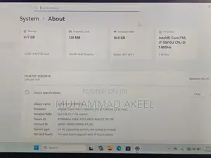 Dell Intel Core i7 10th Gen Laptop