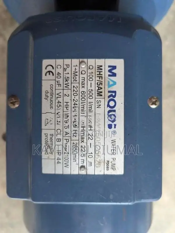 Industrial Marquis Water Pump 2HP