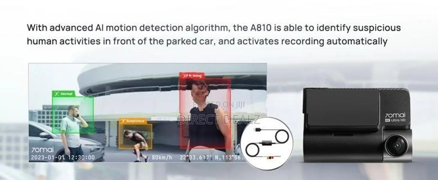 70mai A810 DashCam 4K with Rear Cam