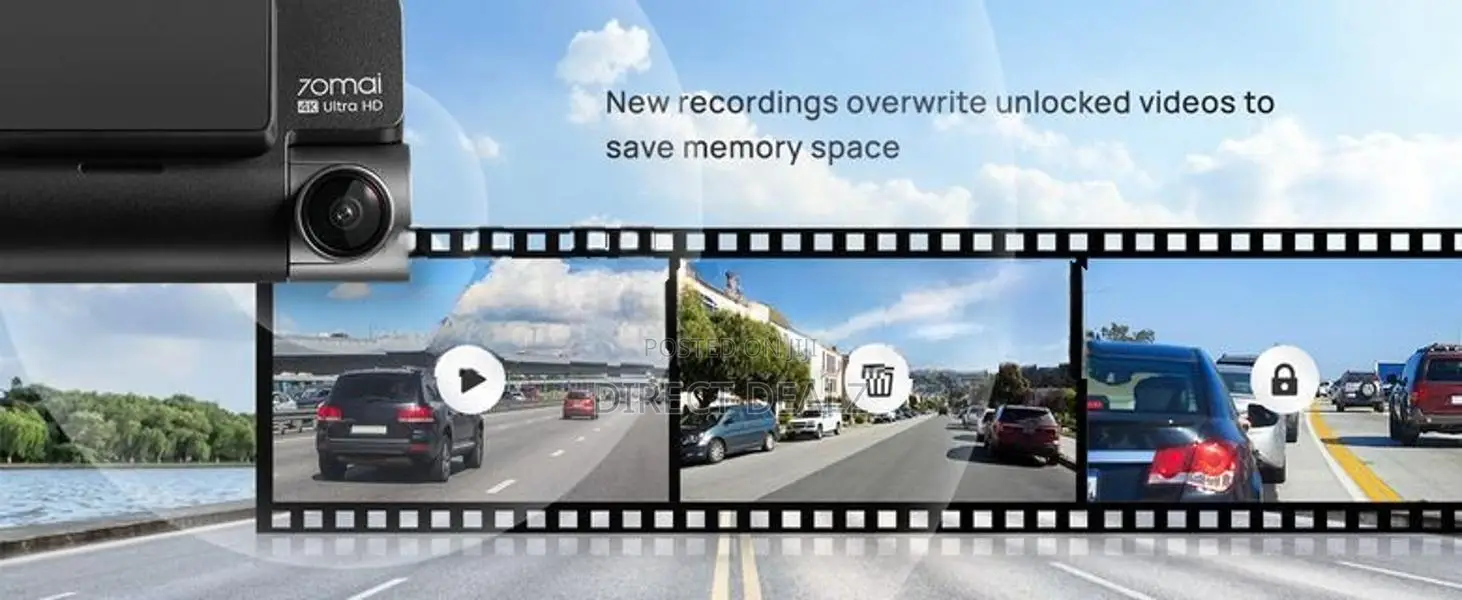 70mai A810 DashCam 4K with Rear Cam