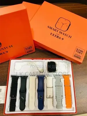 7 Watch Straps S100 Ultra Smartwatch 2.2HD Amoled with Protective Case