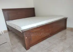 New 72x72 Teak (3.5 Leg Large) Box Bed With Arpico Spring Mattress (Kk