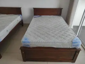 New 72x48 Teak Box Bed With Arpico Spring Mattress 7 Inches (Kkk2)