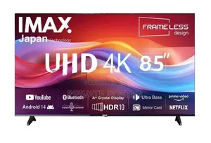 New IMAX (JAPAN) 85" Android 14 UHD Smart TV (Smart Remote)