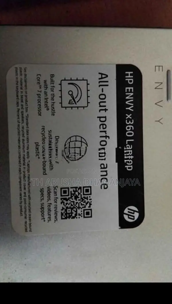 HP Envy X360 core 7 16GB 512GB