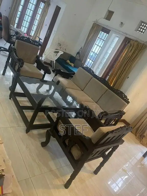 Antique Ebony Sofa Set