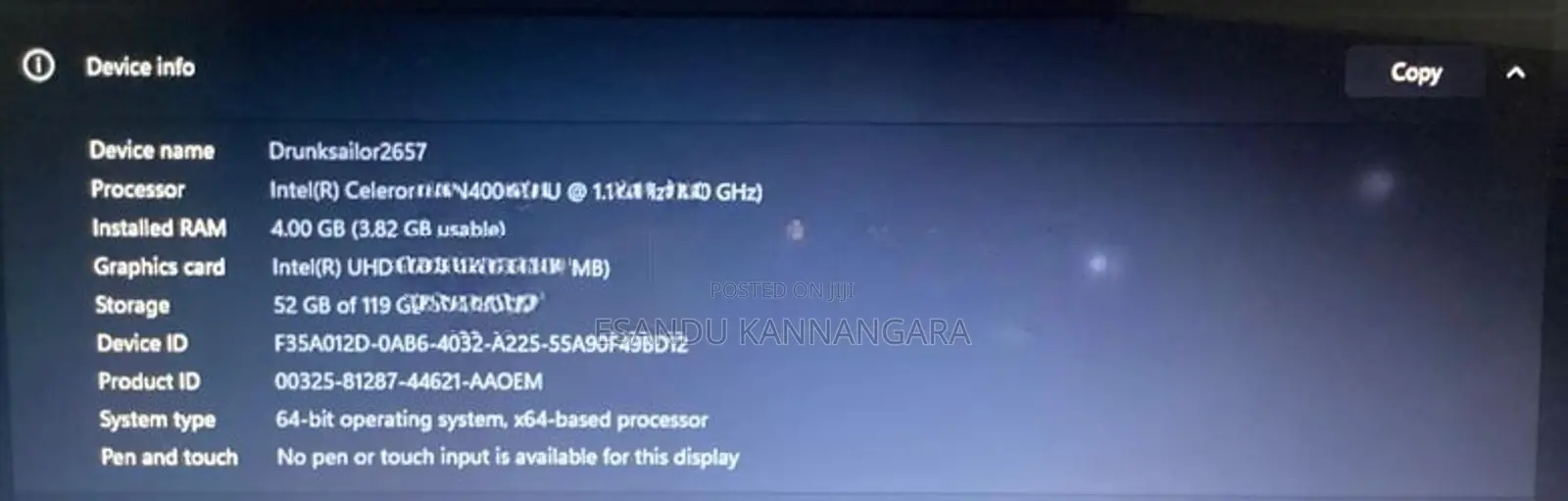 HP 15-da Series Laptop