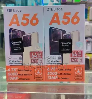 ZTE A56/4+8/64GB (Brand New)
