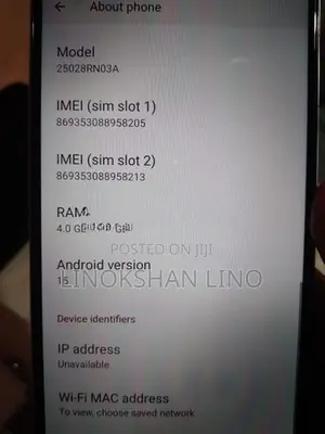 Xiaomi Redmi A5 6gb (Used)