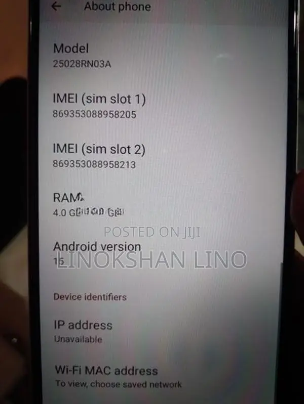 Xiaomi Redmi A5 6gb (Used)