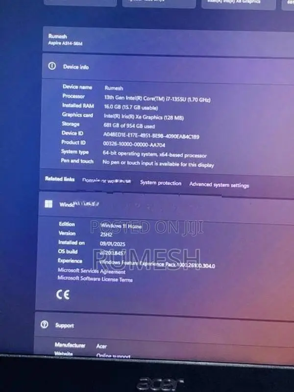 Acer Aspire 5 A514-56M – 13th Gen i7 | 16GB RAM 1TB SSD