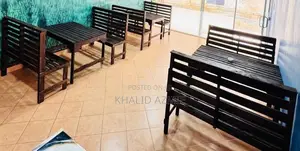 Pallet Tables with Chair Set