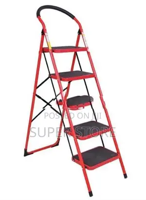 Household Iron Folding 5 Step Ladder
