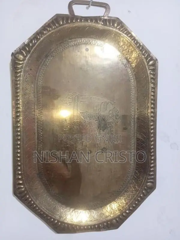 Antique Brass Sinhalese Tray
