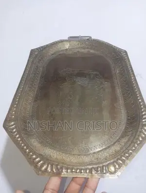 Antique Brass Sinhalese Tray