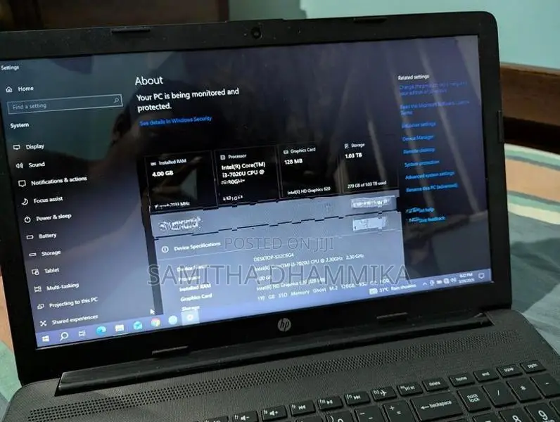 HP i3 7th Gen Laptop
