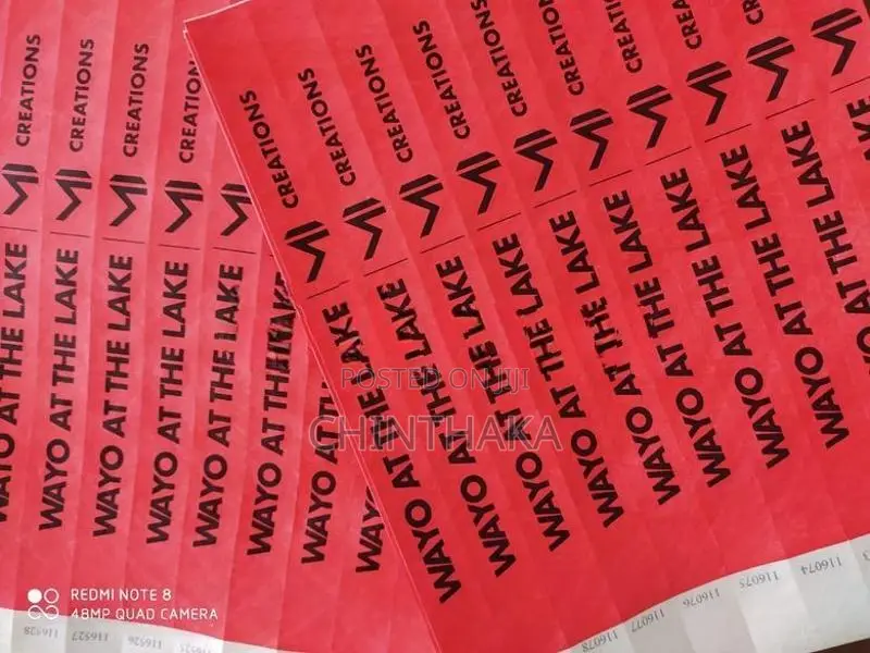 Event Entrance Wristbands Making