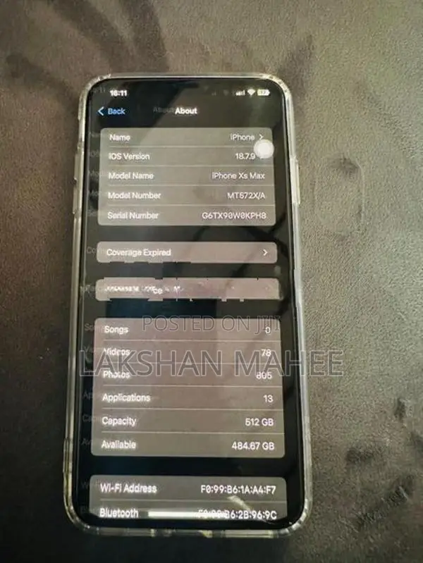Apple iPhone XS Max 512GB (Used)