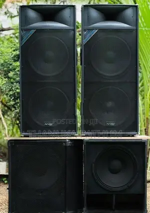 Powered Sound System Setup Lot