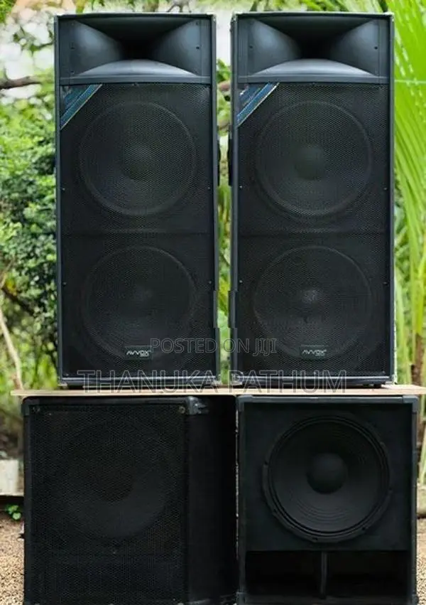 Powered Sound System Setup Lot