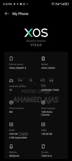 Infinix Smart 8 (Used)