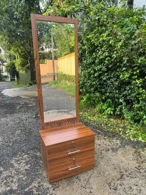 Melamine 2 Drawer Brown Dressing Table