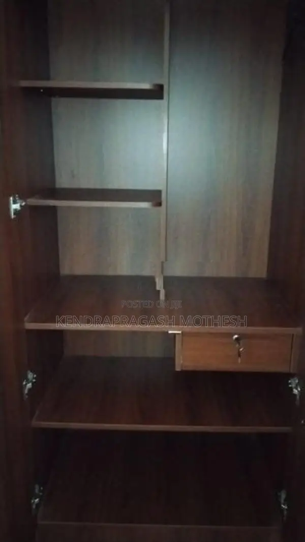 Wooden Wardrobe with Mirror