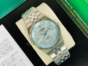 Rolex Land-Dweller “ice Blue Honeycomb” Mens Watch