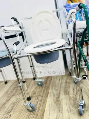 Wheelchair Powder Coated Black with Safety Belt