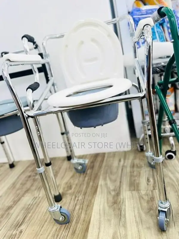 Wheelchair Powder Coated Black with Safety Belt