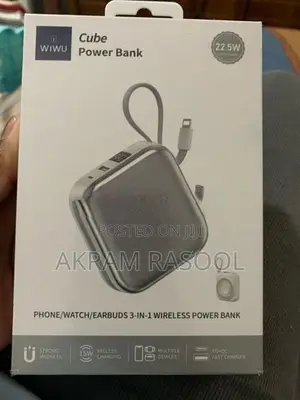 Wiwu Cube Power Bank 3in 1