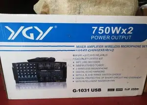 Olan Two Speakers with 6 channel Mixer Amplifier