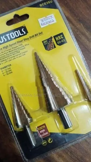 Uyustools 3-Piece HSS step Drill Bit Set Herman Ht 0742