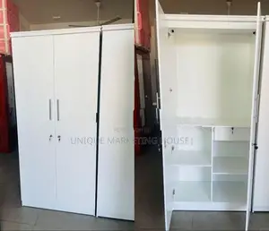 MODERN 2DOOR 6FT WHITE MELAMINE CUPBOARDS