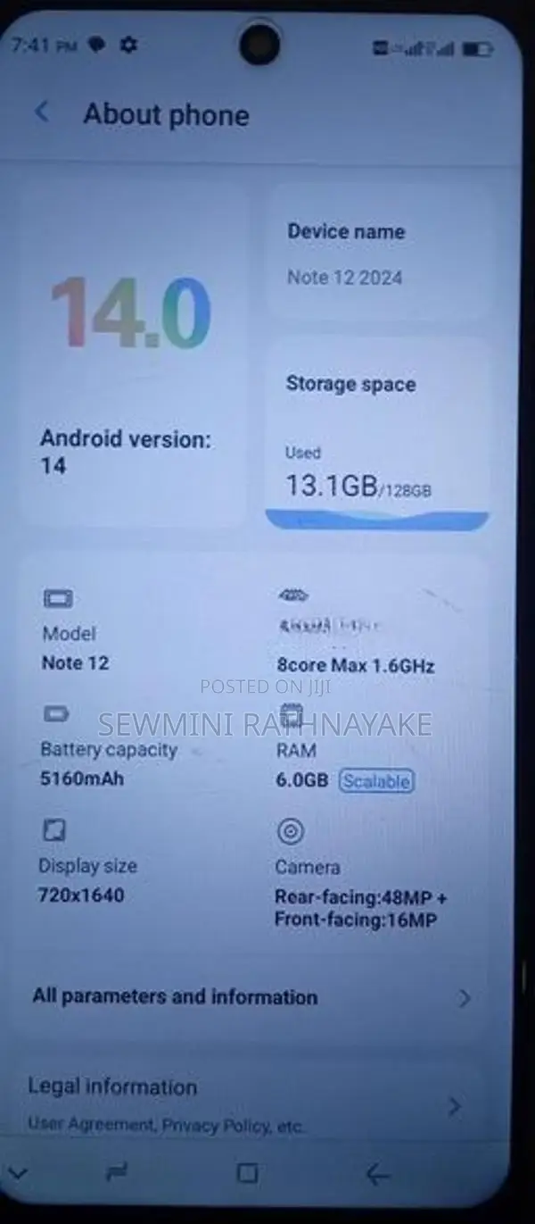 Hotwav Note 12 (Used)