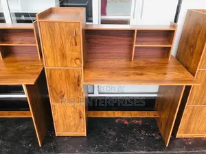 New Brown Melamine Side Cupboard with Study Table